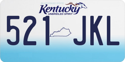 KY license plate 521JKL