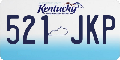 KY license plate 521JKP