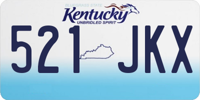 KY license plate 521JKX