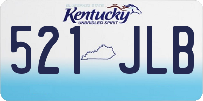 KY license plate 521JLB