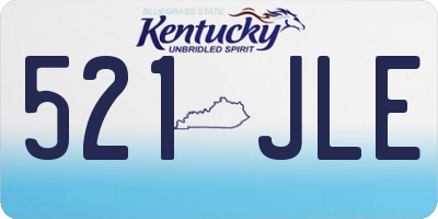 KY license plate 521JLE