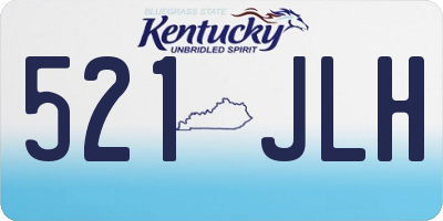 KY license plate 521JLH