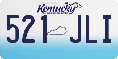 KY license plate 521JLI