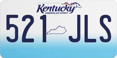 KY license plate 521JLS