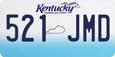 KY license plate 521JMD