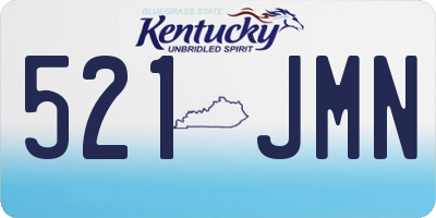 KY license plate 521JMN