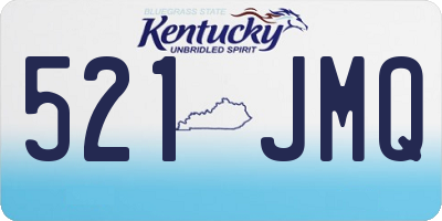 KY license plate 521JMQ