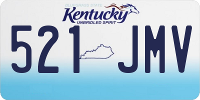 KY license plate 521JMV