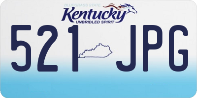 KY license plate 521JPG