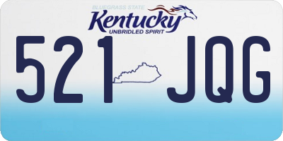 KY license plate 521JQG
