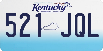 KY license plate 521JQL