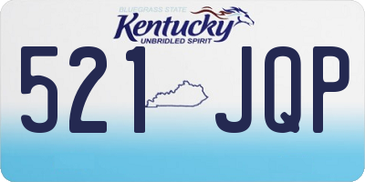 KY license plate 521JQP