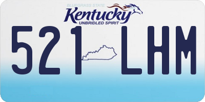 KY license plate 521LHM
