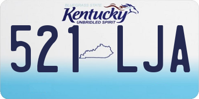 KY license plate 521LJA