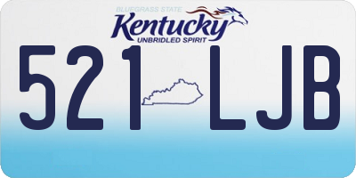 KY license plate 521LJB