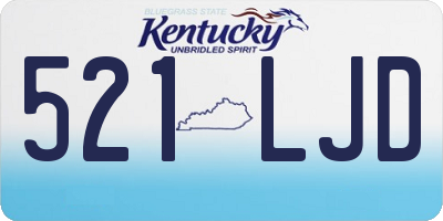 KY license plate 521LJD