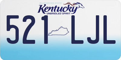 KY license plate 521LJL