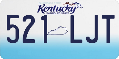 KY license plate 521LJT