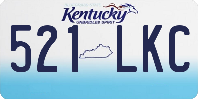 KY license plate 521LKC