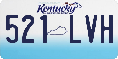 KY license plate 521LVH