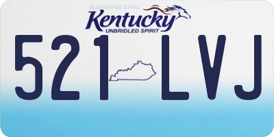 KY license plate 521LVJ