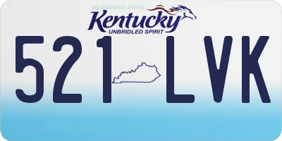 KY license plate 521LVK