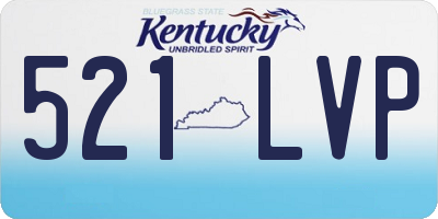 KY license plate 521LVP
