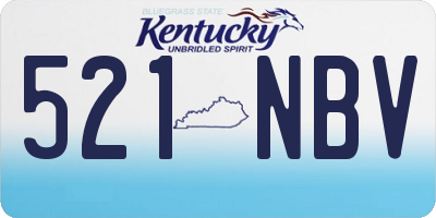 KY license plate 521NBV