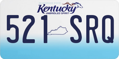 KY license plate 521SRQ