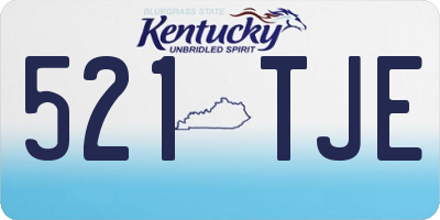 KY license plate 521TJE