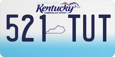 KY license plate 521TUT