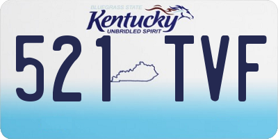KY license plate 521TVF