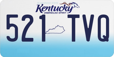 KY license plate 521TVQ