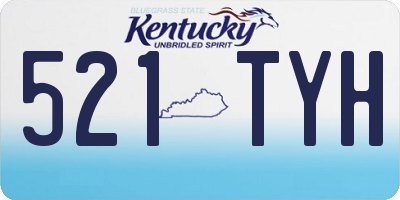 KY license plate 521TYH