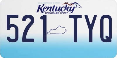 KY license plate 521TYQ
