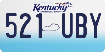 KY license plate 521UBY