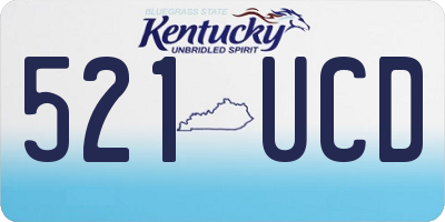 KY license plate 521UCD