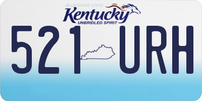 KY license plate 521URH