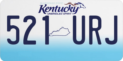KY license plate 521URJ