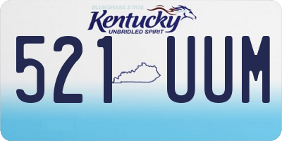 KY license plate 521UUM