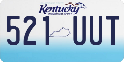 KY license plate 521UUT