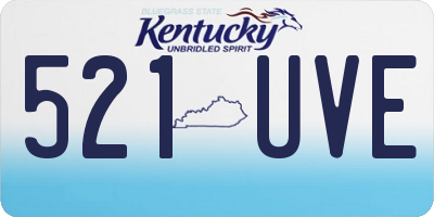 KY license plate 521UVE