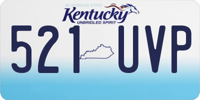 KY license plate 521UVP