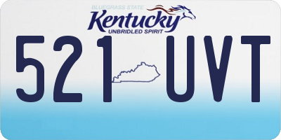 KY license plate 521UVT