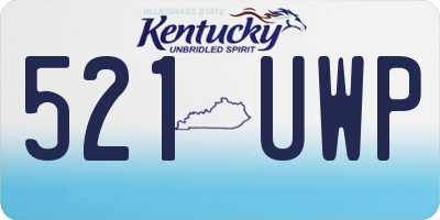 KY license plate 521UWP