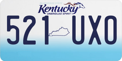 KY license plate 521UXO