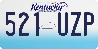 KY license plate 521UZP