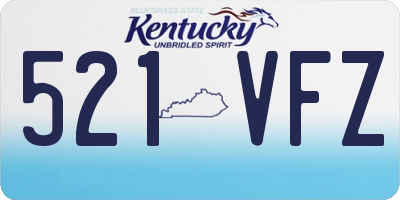KY license plate 521VFZ