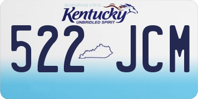 KY license plate 522JCM