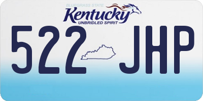KY license plate 522JHP